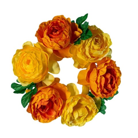 GIROCANDELA RANUNCULUS GIALLO ARANCIO